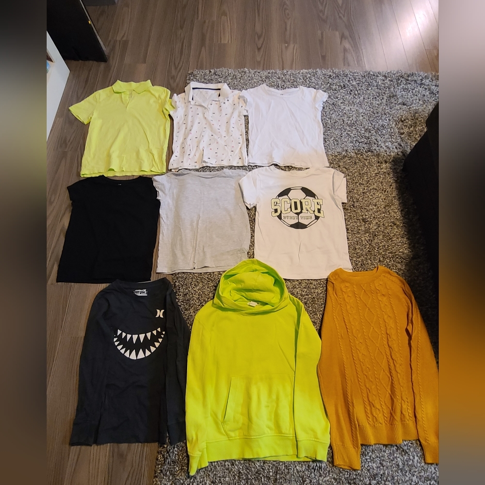 Girl's Size 8-10 Lot. 11 Items. H&M, Tommy Hilfiger & Hurley. Shirts & Dresses.